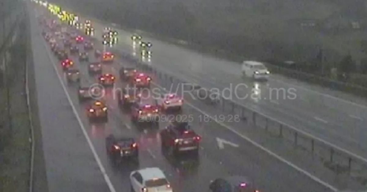 Horror major motorway flood sparks traffic chaos and miles of delays
